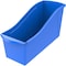 Storex Interlocking Storage Bin, Plastic, Blue, 7 in H, 5.3 in W, 14.3 in L, 6 PK STX71101U06C - alternate 1